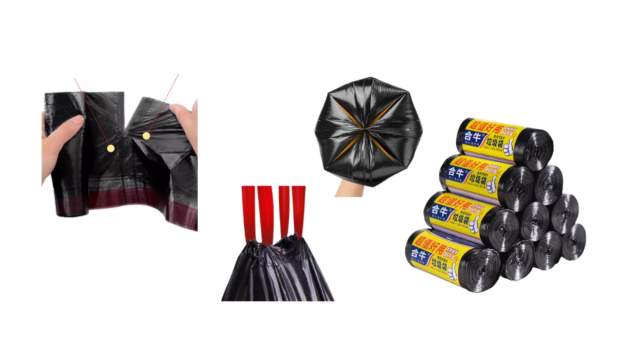 Garbage bags ? drawstring and refuse bags with recycled content
