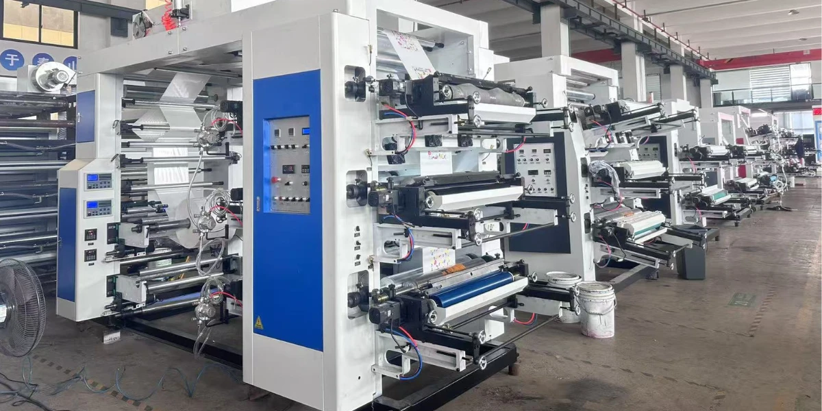 E-SHION flexo printing presses on the production floor