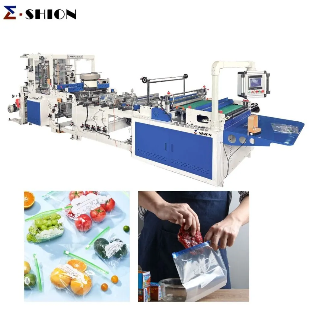 Automatic Zipper Bag Making Machine in Action